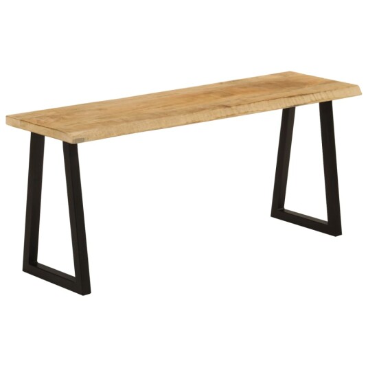 Benk med naturlig kant 105 cm heltre mango 8721012364813 Benk med naturlig kant 105 cm heltre mango 8721012364813