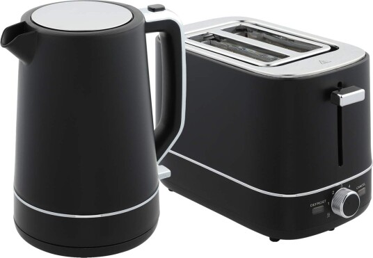 Vannkoker Brødristersett 2200 W 1,7L vannkoker, 2 skiver brødrister, 6 bruningsnivåer, oppvarming og tining, frokostsett med kal Vannkoker Brødristersett 2200 W 1,7L vannkoker, 2 skiver brødrister, 6 bruningsnivåer, oppvarming og tining, frokostsett med kal