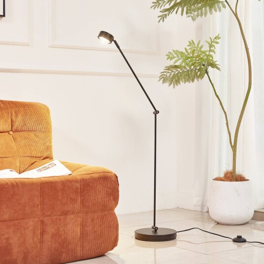 Gulvlampe Jyla Lindby Sort Stue / spisestue Metall Moderne