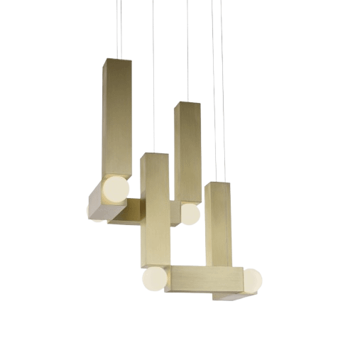 Lee Broom Vesper Duo Taklampe med Baldakin Børstet Gull Lee Broom Vesper Duo Taklampe med Baldakin Børstet Gull
