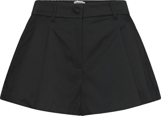 Monki Relaxed Pleated Mini Suiting Shorts Black 40
