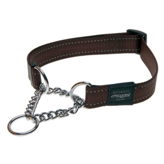 Rogz Utility Halvstrup m/refleks (flere farger) Brun M-16MM 32-44CM