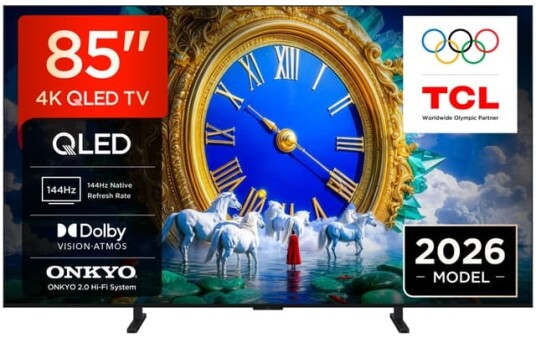 TCL 85" A400 4K QLED TV 2026