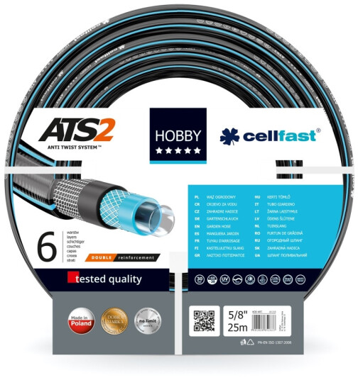 Cellfast Hobby Hageslange - 5/8", 25m