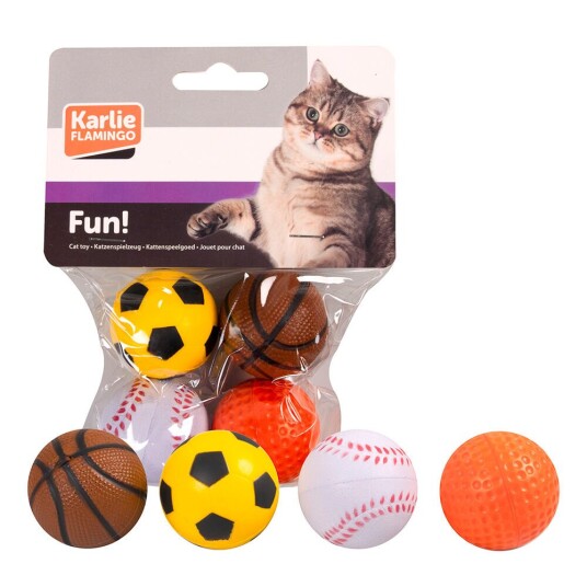 Karlie Katteleke Skumgummiball 4 Stk Karlie Katteleke Skumgummiball 4 Stk