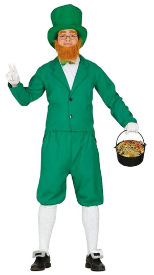Fiestas Guirca Leprechaun Grønn Karnevalsdrakt  Large