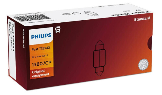 Philips Pære T15x43 Festoon 10 Pakning