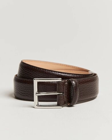 Crockett & Jones Belt 3,5 cm Dark Brown Grained Calf Crockett & Jones Belt 3,5 cm Dark Brown Grained Calf
