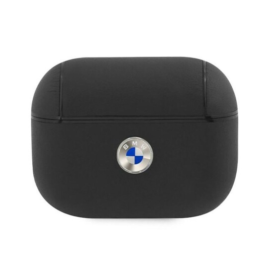 BMW CG Mobile AirPods Pro Ekte Skinn Deksel m. BMW Logo Svart BMW CG Mobile AirPods Pro Ekte Skinn Deksel m. BMW Logo Svart