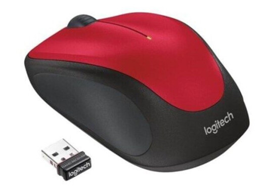 Logitech M235 Trådløs Optisk Mus Rød 1000 dpi