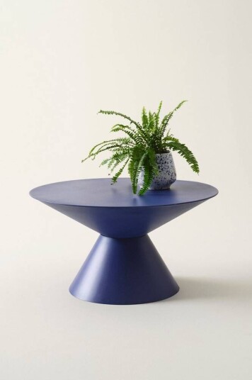 GAMPRIN sofabord diameter 75 cm Blå