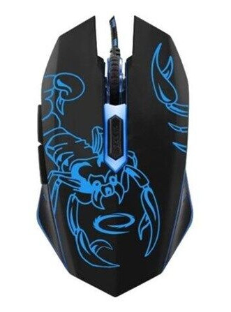 Esperanza MX203 Scorpio Optisk Gamingmus med 6 Knapper - Blå