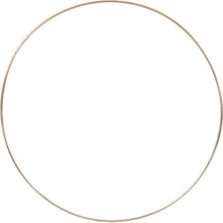 Diverse Metalring diam 30 cm tykkelse 3 mm gull 1 stk