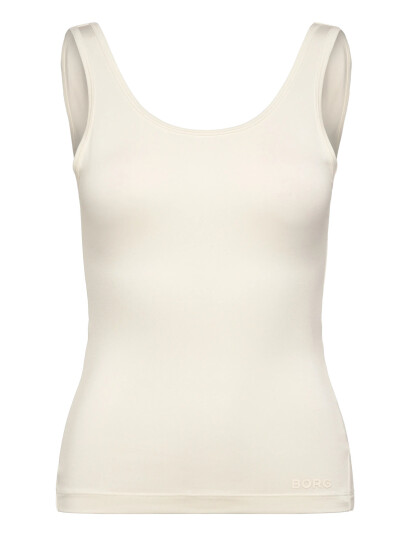 Björn Borg Studio Deep Back Tank Top - Cream - S Björn Borg Studio Deep Back Tank Top - Cream - S