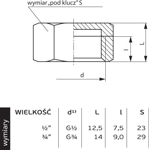 Perfexim Messingplugg 3/4" (07-202-0200-000)