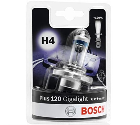 Bosch Gigalight Plus 120 lyspære
stykkvis H4 1987301109