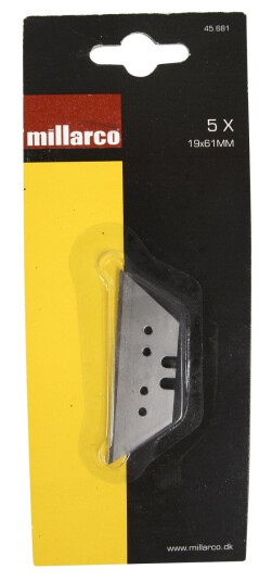 Millarco Trapez Knivblade 61x19mm 5-Pack Håndverktøy