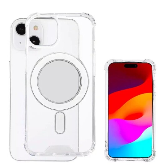 4smarts iPhone 15 4smarts IBIZA Deksel - MagSafe Kompatibel - Gjennomsiktig 4smarts iPhone 15 4smarts IBIZA Deksel - MagSafe Kompatibel - Gjennomsiktig