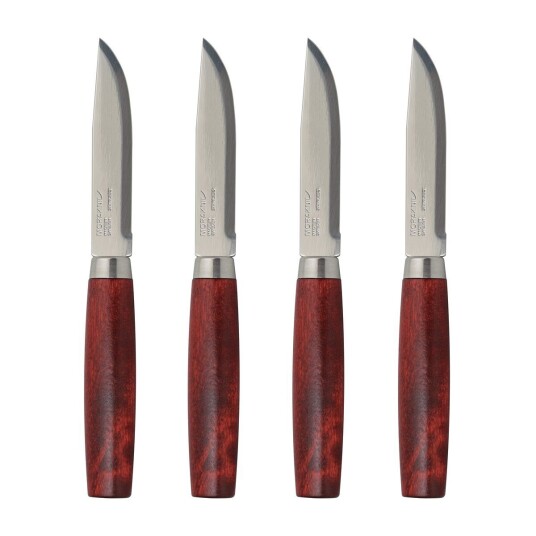 Morakniv Classic Steak Knife 4-stk. Rød