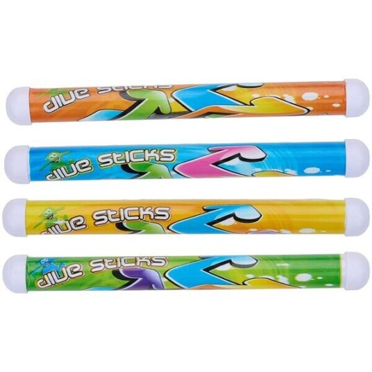 Dykkerpinner 4 pk fargerike 21 cm lange
