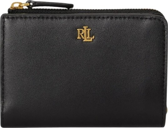 Lauren Ralph Lauren Leather Small Bi Fold Wallet Black ONE SIZE Lauren Ralph Lauren Leather Small Bi Fold Wallet Black ONE SIZE