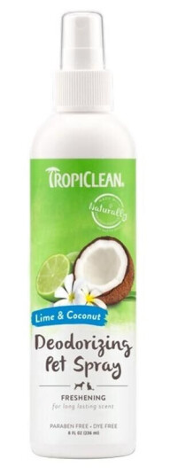 Tropiclean Lime And Coconut Deodorising Spray 236 ml Tropiclean Lime And Coconut Deodorising Spray 236 ml