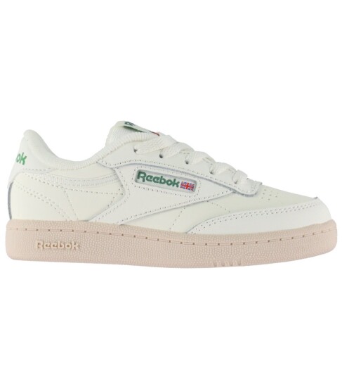 Reebok Sko Club C Kritt/Grønn Reebok 30 Sko Hvit