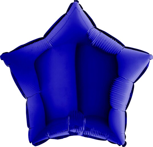 Ballongkungen Folieballong Stjerne Blue Capri 45 cm 19210BC