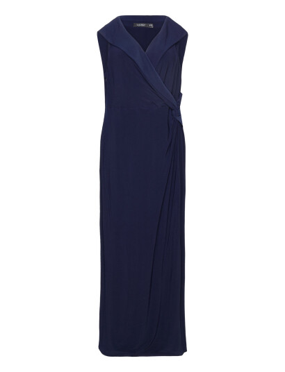 Lauren Women Jersey Off-The-Shoulder Gown - Navy - 52