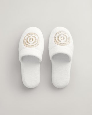 Gant Crest tøfler, unisex WHITE SM