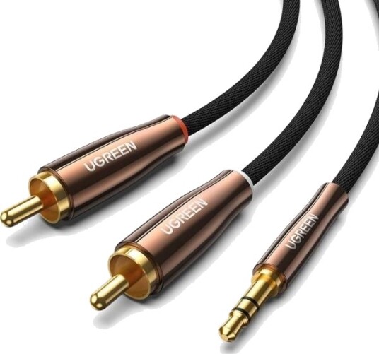 Ugreen Av170 Kabel 2X Rca Cinch Tilkoblinger 3,5 Mm Plugg 2 M