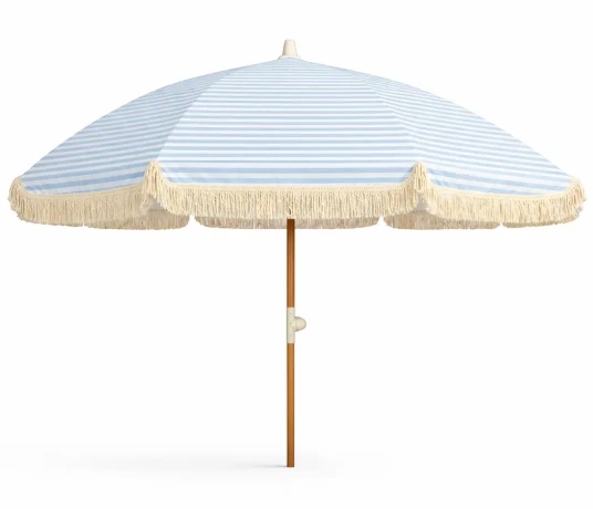 Parasoll Hillerstorp Parasoll 200 cm Blå/hvit Parasoll Hillerstorp Parasoll 200 cm Blå/hvit