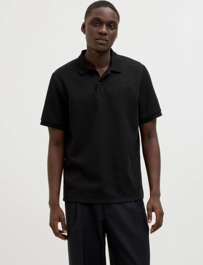Jack & Jones Jjeaustin Polo Ss Noos - Black - XXL