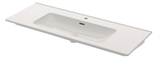 Svedbergs Hav Møbelservant 122x46,4 cm, m/1 blanderhull, Hvit