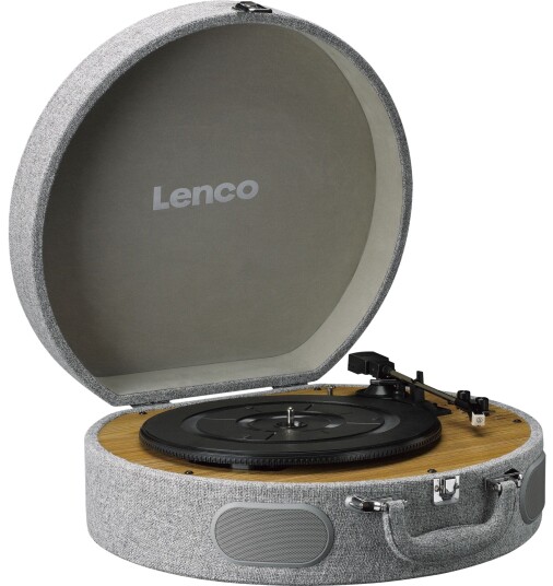 Lenco LS 66GY Bluetooth Retro Platespiller med Innebygde Høyttalere Grå