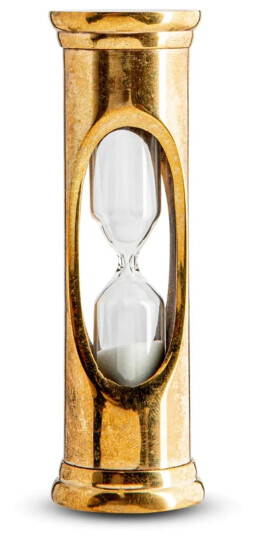 Timglas 3 minuter mässing Timglas 3 minuter mässing