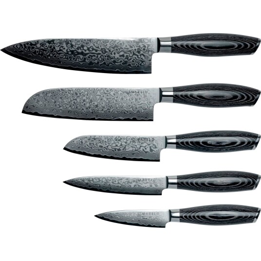 Akio Knivsett 5 kniver svart
