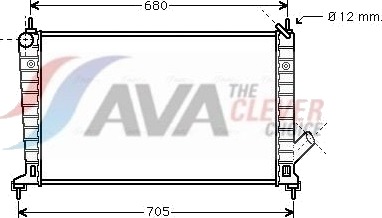 AVA COOLING SYSTEMS SB2035 Radiator, motorkjøling