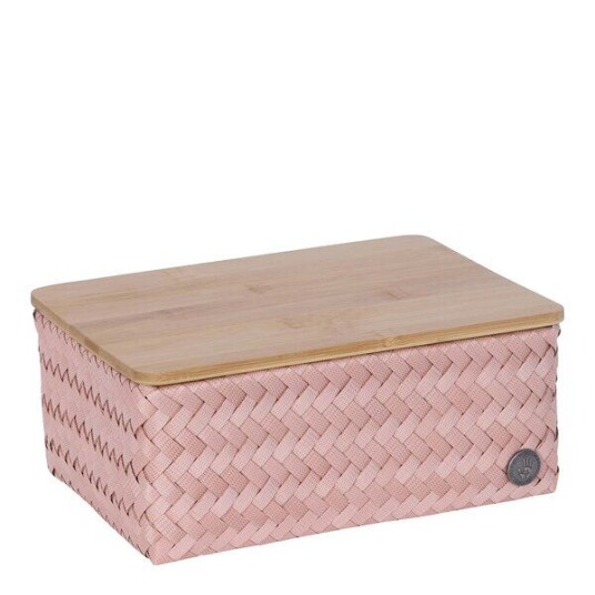 Handed By Top Fit Medium høy oppbevaringskurv m/lokk 24x18x11 cm copper blush Handed By Top Fit Medium høy oppbevaringskurv m/lokk 24x18x11 cm copper blush