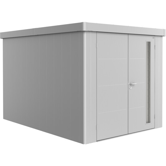 BIOHORT REDSKAPSBOD NEO 4B DOBBELDØR SØLV METALLIC BIOHORT REDSKAPSBOD NEO 4B DOBBELDØR SØLV METALLIC