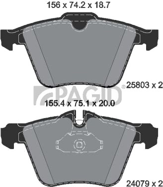 PAGID T2266N Bremseklosser