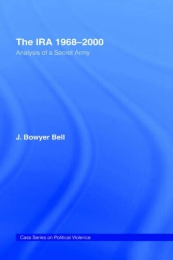 The Ira, 1968-2000 Av J. Bowyer Bell