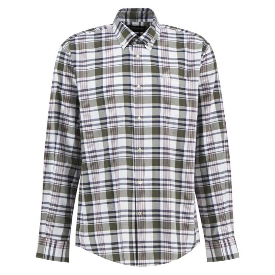 Barbour Hunwick Shirt Olive Mens 2XL 2XL