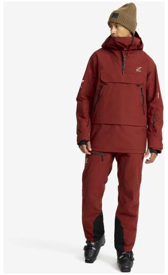 Revolutionrace Halo 2L Insulated Ski Anorak Herre Fired Brick M Skalljakke Turjakke & Vindjakke Revolutionrace Halo 2L Insulated Ski Anorak Herre Fired Brick M Skalljakke Turjakke & Vindjakke