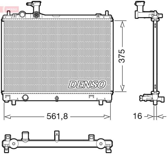 Radiator DENSO DRM47044 Radiator DENSO DRM47044