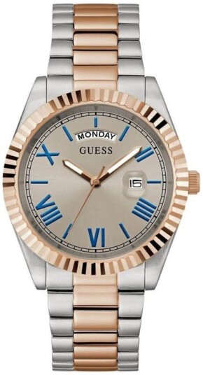 Guess Herreklokke GW0265G13 Connoisseur Grå/Rose gulltonet stål
