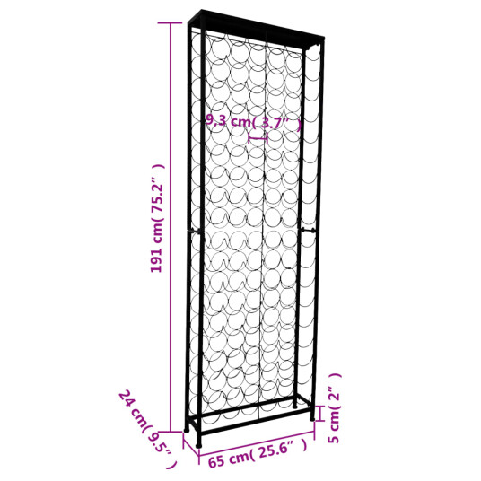 Vinstativ for 108 flasker metall Vinstativ for 108 flasker metall