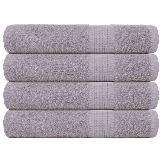 Badstuhåndklær FROGN 4 stk grå 80x200 cm 360 gsm Badstuhåndklær FROGN 4 stk grå 80x200 cm 360 gsm