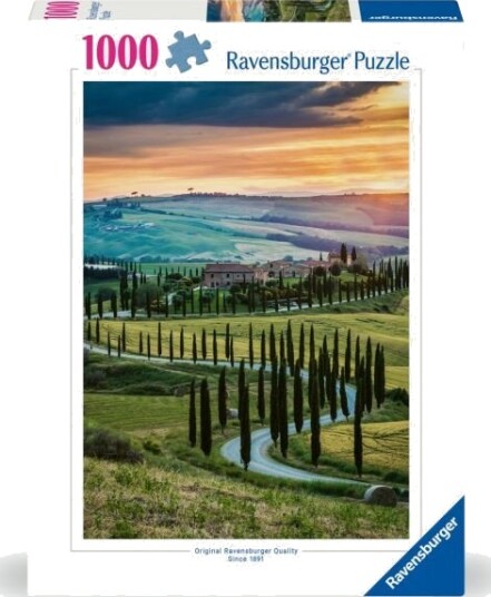 Ravensburger Puslespill 1000 Brikker Orcia-Dalen Toscana