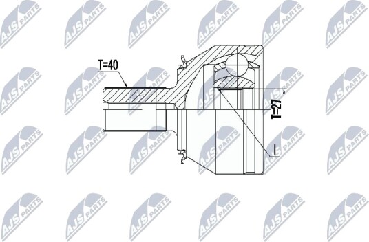Nty Drivknute drivaksel NTY NPZ VV 023